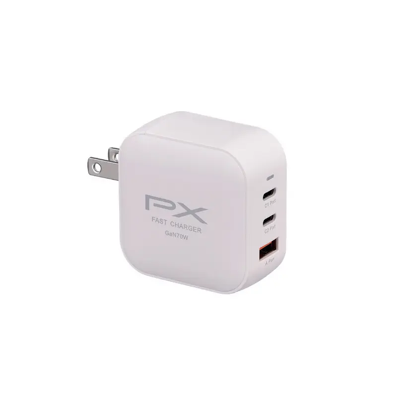 PX大通 70W 氮化鎵GaN快速充電器-白  PWC-7012W